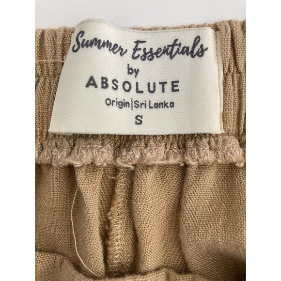 Trendy linen lose leg pants. Size S perfect for autumn flattering High waist - Picture 4 of 7